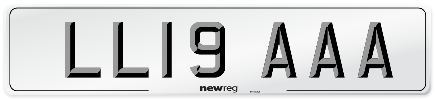 LL19 AAA Number Plate from New Reg